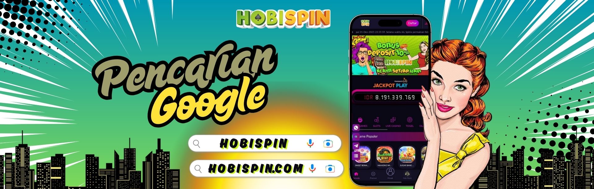 PENCARIAN GOOGLE HOBISPIN