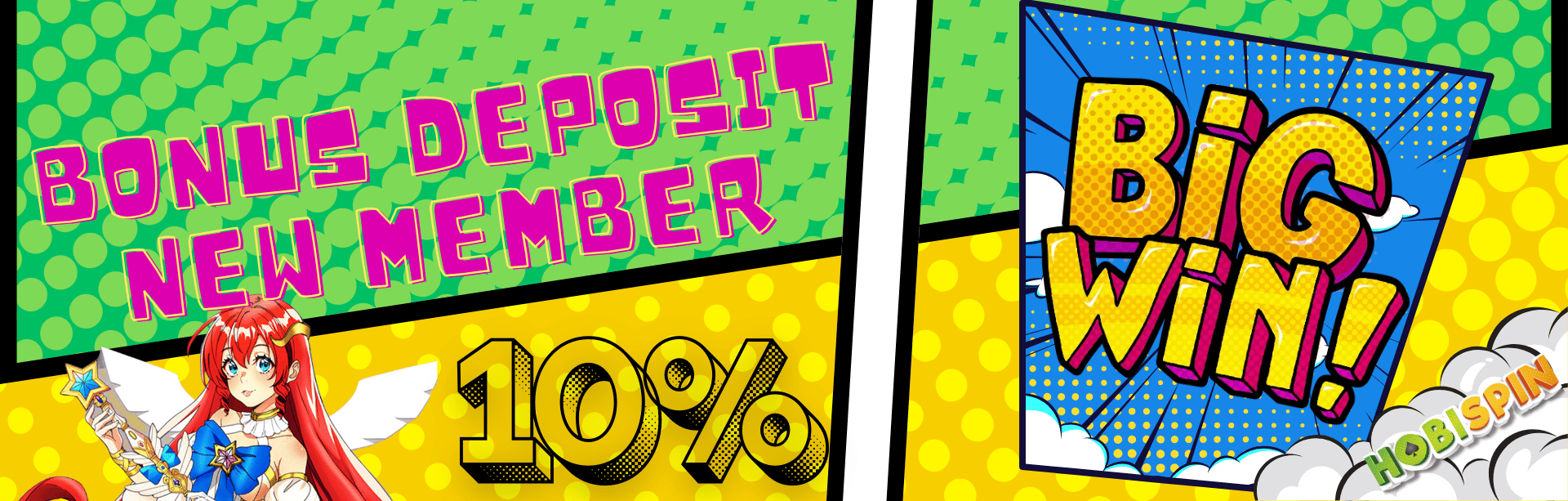 Hobispin, situs judi online terpercaya menawarkan BONUS NEW MEMBER 10%