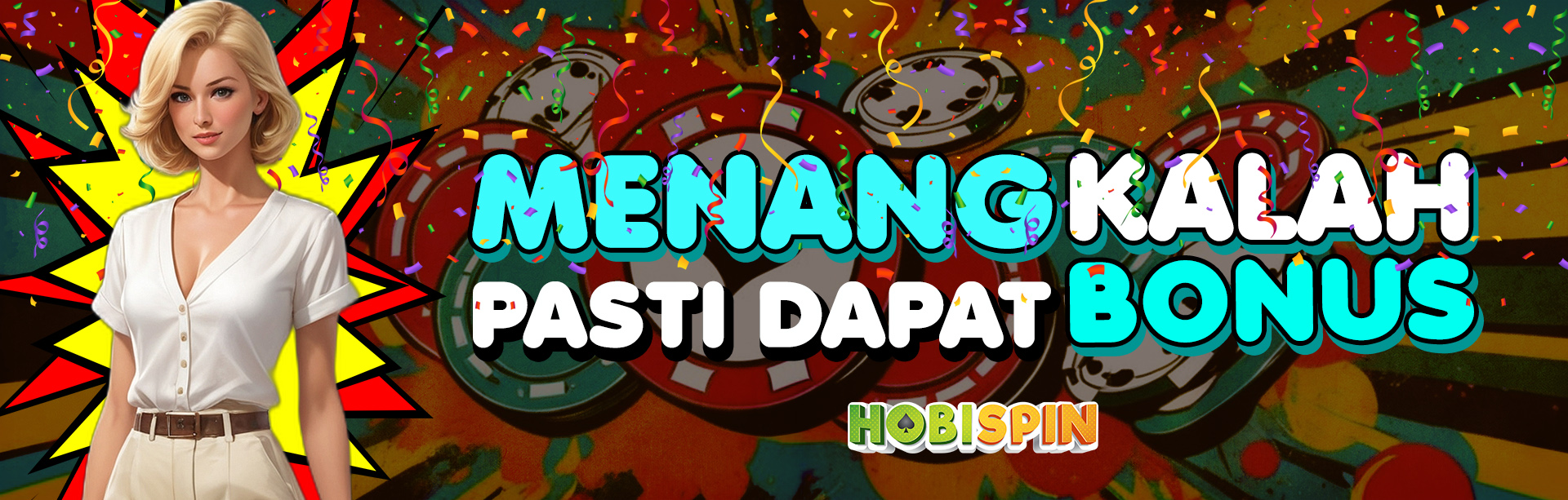 Hobispin, situs judi online terpercaya menawarkan MENANG KALAH TETAP CUAN