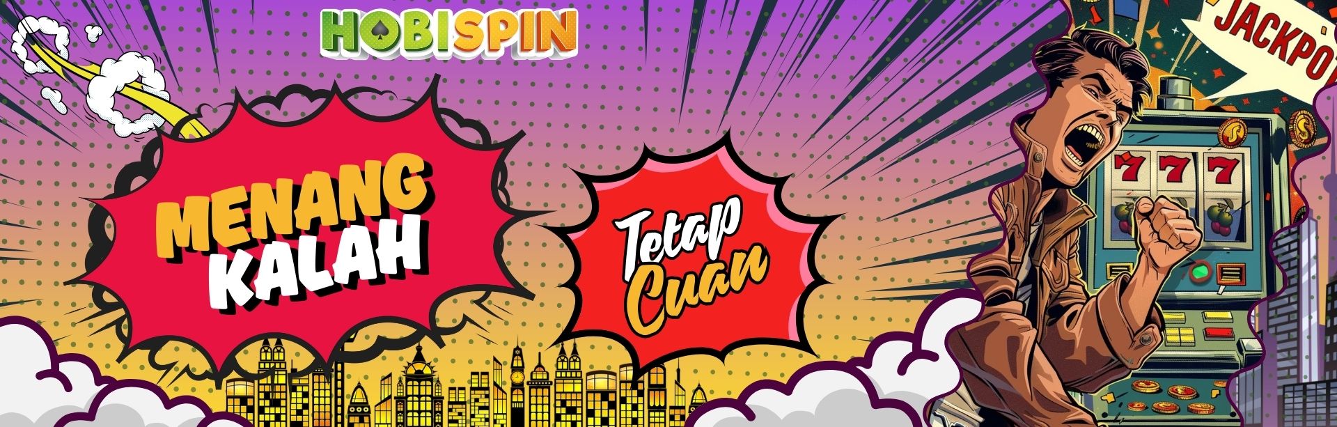 Hobispin, situs judi online terpercaya menawarkan MENANG KALAH TETAP CUAN