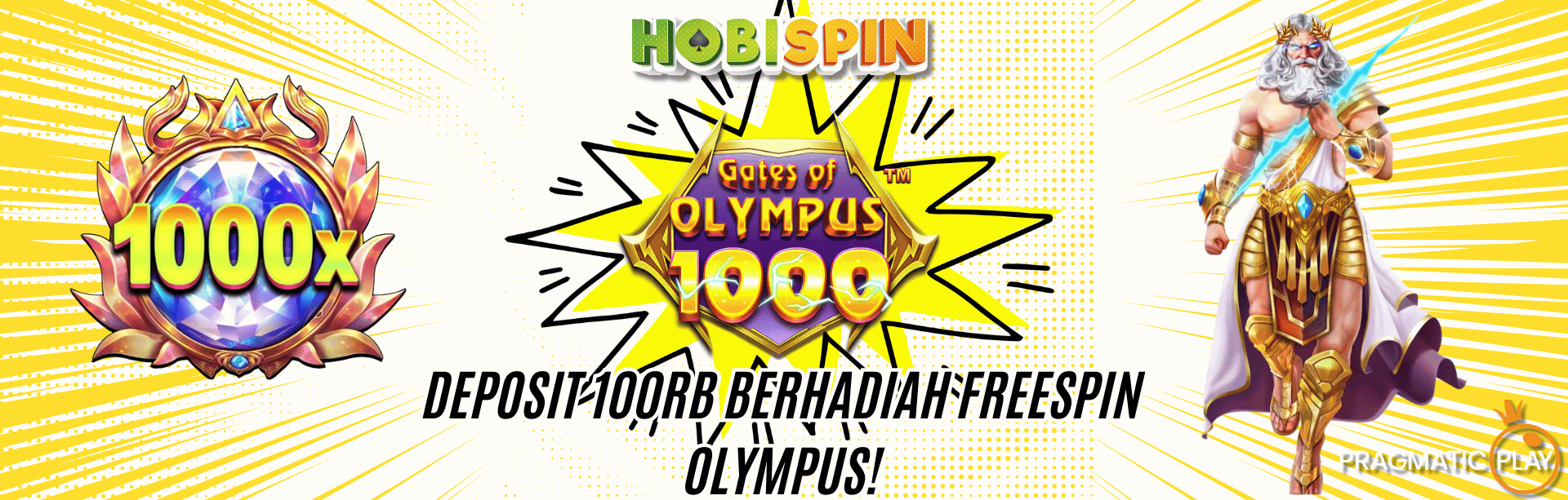 Deposit 100rb Gratis Freespin Olympus!