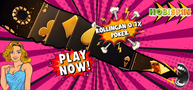Hobispin, situs judi online terpercaya menawarkan BONUS ROLLINGAN poker 0,7%